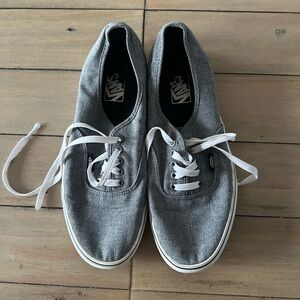 Vans Off The Wall Men's Sneaker Low Top Gray Canvas Skate Shoe 9.5